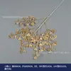 Material Flor Dourada Plástico Artificial Flor Dourada de Véspera de Ano Novo Balde de Bênção para Quarto de Casamento Arranjo de Flores Adereços de Decoração para Atmosfera de Natal e Ano Novo
