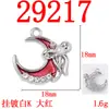 Pingente Assimétrico de Lua com Laço de Pérola Estilo Francês Romântico Pulseira Brincos DIY Feitos à Mão Acessórios de Joia em Liga