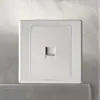Painel de interruptores para comércio exterior, tomada elétrica, painel embutido tipo 86, interruptor de parede britânico de cinco furos, tomada USB.