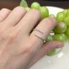 Anillo de plata de ley s925 con diseño minimalista de nicho para mujer, con patrón de espiral irregular, abierto para dedo.