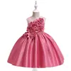Saia de Cetim e Tule para Meninas 2026 Amazon Nova Roupa Infantil Vestido Atacado Vestido de Princesa Vestido Infantil