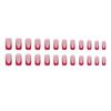 Uñas rojas de estilo europeo y americano ins de longitud media, belleza de uñas francesas, moda, chica popular, uñas de belleza para mujeres maduras