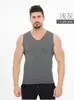Colete Térmico Sem Costura Masculino Cardigan Espesso com Plus Fleece Sem Mangas Colete de Algodão Base Camada Dupla Escovada Dropshipping