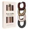 Set de Tres Piezas de Rizador de Pelo Satinado de 25 cm sin Calor Herramienta de Rizado Perezoso Estilizador de Cabello Europeo y Americano Simple para Dormir para Mujeres