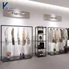 Estante de Exhibición para Tienda de Ropa Negro Estante de Almacenamiento Barra para Colgar Ropa Tienda de Ropa para Hombres y Mujeres Estante de Exhibición Simple de Estante Estante de Ropa de Pie
