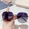 P28153 Gafas de Sol Unisex para Pareja HD Polarizadas Espejo Parasol Retro Elegantes para Mujer Disparo Callejero Combinan con Todo Espejo para Conducir