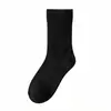 Calcetines blancos gruesos para mujer, otoño, algodón puro, resistentes al olor, para chicas de secundaria, deportes, zapatillas de entrenamiento alemanas, sin costuras, calcetines largos posparto