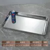 Forma Quadrada Retangular de Aço Inoxidável Extra Grande 100*65 Bandeja para Arroz Cozido no Vapor Bandeja para Churrasco Bandeja para Peixe Assado Bandeja para Uso Comercial em Banquetes