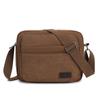 Nueva Bolsa de Lona Multicapa de Gran Capacidad Bolsa para Hombre Bolso de Hombro Bandolera Mochila Horizontal para Hombre Bolsa de Viaje y Ocio para Hombre