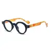 Gafas de Montura Redonda Retro Europeas y Americanas con Lente Plana Nueva Moda para Hombres y Mujeres Gafas Graduadas Anti-Luz Azul Gafas de Lectura Transfronterizas de Alta Gama