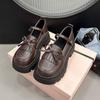Zapatos Pequeños de Cuero Mary Jane para Mujer 2025 Primavera y Verano Nuevos Estilo Británico Retro Cómodos y Versátiles Dulces y Frescos Estilo Japonés Planos