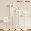 Caixa de armazenamento de pelúcia com zíper, design transparente, para uso doméstico, estilosa e à prova de poeira