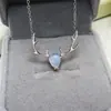 Un Ciervo Te Tiene Plata de Ley 925 Lujo Ligero Moda Collar de Astas Elegante Sencillo Colgante de Piedra Lunar Joyería de Alce para Mujer