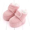 Zapatos de algodón con velcro de color liso, zapatos cálidos para bebé, zapatos para bebé, zapatos para bebé, zapatos para bebé, zapatos para bebé de suela suave, zapatos para bebé 2535