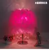 Lámpara de mesa con plumas de celebridades de Internet, lámpara decorativa de estilo nórdico para sala de estar, lámpara de noche para niña, lámpara de noche creativa.