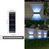 Lâmpada de parede solar lâmpada de jardim ao ar livre lâmpada de paisagem à prova d'água villa lâmpada de arruela de parede de jardim lâmpada de atmosfera de superfície de parede ao ar livre