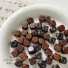 Cuentas de Madera Estilo Antiguo, Semillas de Bodhi, Cuentas Redondas de Sándalo, Madera de Ala de Pollo de Sándalo Cuentas Sueltas para Bricolaje, Materiales para Joyería de Pulsera, Cuentas de Madera Natural