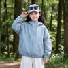 Chaqueta cortavientos 3 en 1 para niña para otoño e invierno, nuevo estilo 2026, chaqueta impermeable con capucha para exteriores para niños mayores, chaqueta cálida