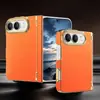 Adecuado para funda de teléfono iPhone Duo, magnética, inspirada en la dopamina, texturizada, color sólido, funda protectora para marco intermedio de pantalla plegable Apple Duo