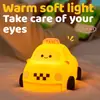 Explosiones transfronterizas lámpara de ambiente de silicona de unicornio lámpara de noche infantil con lámpara para dormir adornos decorativos