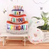 Balões de número brancos metalizados da moda para decoração de cena de festa de primeiro aniversário ao ar livre e adereços para fotos em redes sociais