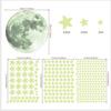 Calcomanías luminosas transfronterizas calcomanías luminosas de estrellas luna luna nocturna habitación infantil calcomanías de pared luminosas combinación calcomanías de pared luminosas