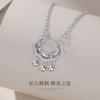 Nuevo collar Xiangyun Ruyi de calcedonia blanca en plata esterlina s925, estilo retro, con temperamento chino, ligero, de lujo, con cerradura de seguridad, regalo para mujer.