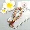 Cordón de Felpa Colorido de Dopamina para Teléfono Móvil Cordón Portátil de Felpa Anti-Pérdida Corto para Muñeca Llavero Joyería
