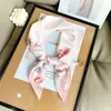 Estilo Moderno Simples Lenço Quadrado da Moda Novo Estilo Transfronteiriço Pequeno Fresco Lenço para Uso Profissional Temperamento Feminino Lenço Quadrado de Seda Artificial
