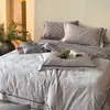 Sencillo de Lujo Set de Cuatro Piezas Jacquard 100% Algodón Ropa de Dormir Cubreduvet de Algodón Puro Sábana Juego de Tres Piezas para Dormitorio Ropa de Cama