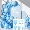 Cadena de Globos de Látex Color Sólido Mate Metálico Transfronteriza Set de Cadena de Globos Guirnalda Colorida Decoración para Fiesta de Cumpleaños Boda