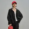Jaqueta Curta com Capuz Estilo Funcional para Mulheres 26 Nova Coleção Primavera Solta e Leve com Zíper Estilo Esportivo ao Ar Livre Casual
