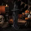 Enfeite de Halloween Estátua de Bruxa Resina Estilo Americano Casa Sala de Estar Entrada Mesa Decoração Atmosfera Festiva Presente
