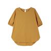 Camisa de Lino Evertrue para Mujer 2025 Estilo Coreano Nuevo Verano Manga Corta Suelta Lino Adelgazante Look Top 71241