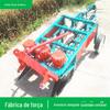 Colheitadeira de amendoim manual agrícola de corrente dupla, colhedora de amendoim autopropelida de quatro rodas, máquina desenterrada de amendoim