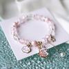 Pulsera Año Nuevo del Dragón 2024 para Mujer Pulsera Imitación Cinabrio Bollo de Dragón Nuevo Estilo Chino Joyería Estilo Chino Año del Dragón