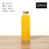 Botella de Té Tapón de Corcho Botella de Vidrio Botella de Empaque para Té Frío Botella para Bebida de Té con Leche Botella para Jugo Botella Flotante Botella Creativa para Deseos