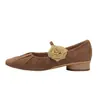 Oferta Especial Liquidação~Pechincha Sapatilhas Prata Femininas Outono 2026 Novo Estilo Estilo Little Coco Saltos Altos Decote Baixo Sapatos Mary Jane