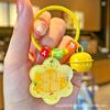 Llavero Acrílico en Forma de Flor con Texto de Bendición Tarjeta de Sanación Regalo para Estudiante Accesorios DIY Colgante para Mochila Escolar