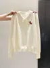 Suéter Tricot Casual Versátil com Gola Polo Bordada Feito Sob Medida de Fábrica para Mulheres 2026 Top Básico Solto Emagrecedor