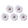Flor de Seda Simulada de Margarida e Jasmim de Três Camadas de 3cm Decoração DIY Material para Headwear Chapéu Coroa Feito à Mão Estilo Pastoral