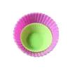 Forma de Silicone para Bolo Cor Redonda 7cm Mafen Cup, Forma de Silicone para Torta de Ovos, Copo de Silicone para Pudim e Bolo
