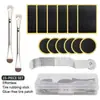 Kit de Reparo de Pneu Sem Cola para Bicicleta, Espátula de Pneu, Mountain Bike, Bicicleta de Estrada, Caixa de Kit de Reparo Rápido de Pneu