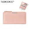 Carteira Feminina Fresca Estilo Coreano 80% de Desconto com Zíper Multifuncional Couro PU Grande Capacidade Ins Carteira Bolsa