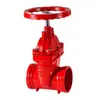 Válvula Gaveta com Anel Z85X-16 Válvula de Combate a Incêndio Vedação Macia Haste Escondida Tipo Braçadeira de Tubo Válvula com Interruptor Manual DN100