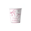 Amazon Tema Lazo Rosa Decoraciones de Mesa para Fiesta de Cumpleaños Platos de Papel Desechables Vasos de Papel Banderines