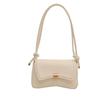 Bolsa quadrada pequena portátil com texto estilo Hong Kong, bolsa feminina de inverno 2025, nova bolsa de ombro para deslocamento, bolsa axilar, bolsa transversal estilo ocidental da moda