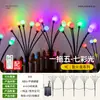 Luzes Decorativas Solares Vagalume Impermeável Luzes para Gramado de Jardim Luzes de Pátio Arranjo de Jardim Atmosfera de Vila Luzes Decorativas