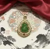 Pingente de Cabacinha de Jade Natural - Pingente de Cabacinha de Alta Qualidade, Pode ser Personalizado como um Acessório