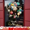 Pegatinas Estáticas de Papá Noel y Árbol de Navidad para Ventanas, Pegatinas para Puertas de Vidrio, Calcomanías para Ventanas, Decoraciones Navideñas, Montaje de Escena